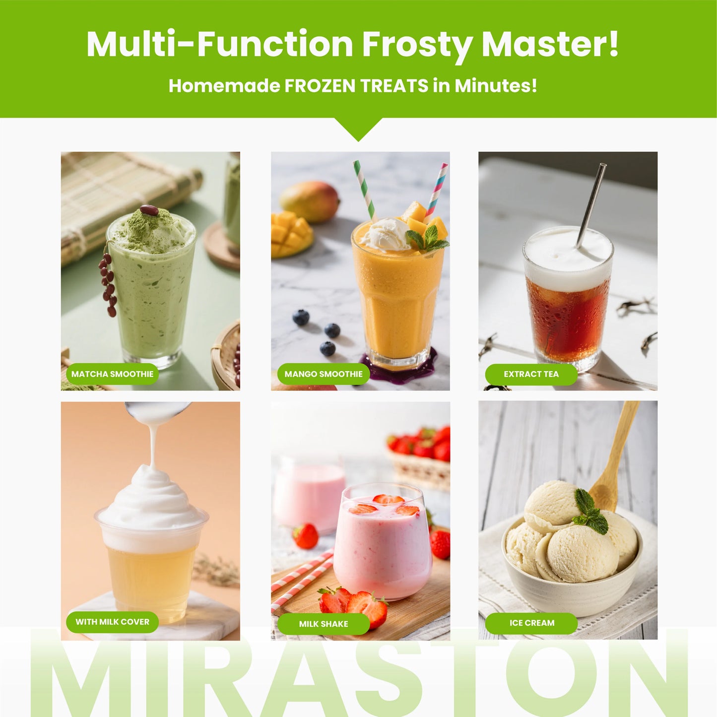 Slushie Machine With Ice Cream Maker For Frozen Drinks
