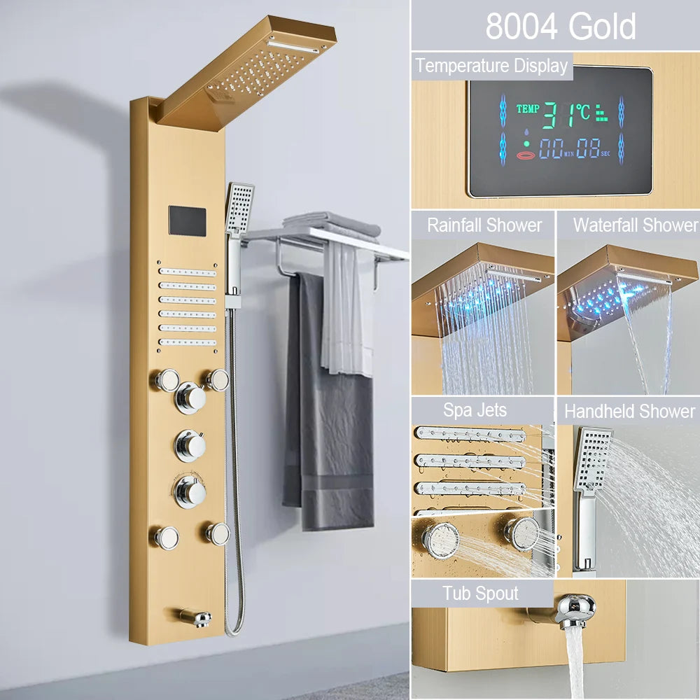 Big Boss Home And Garden LED Light Shower Panel System