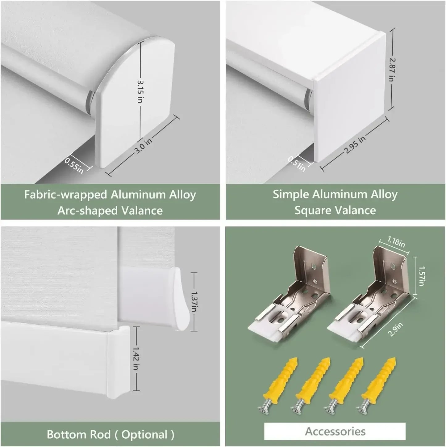 XMSJ Motorized Blackout Window Blinds Remote Control