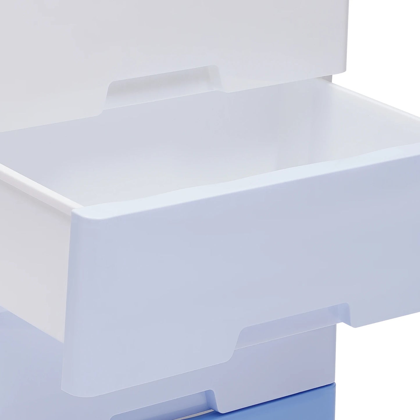 Plastic Drawers Dresser Storage Cabinet 5 Drawer Stackable Vertical Clothes Storage Tower, Bedroom Tall Small Chest Closet