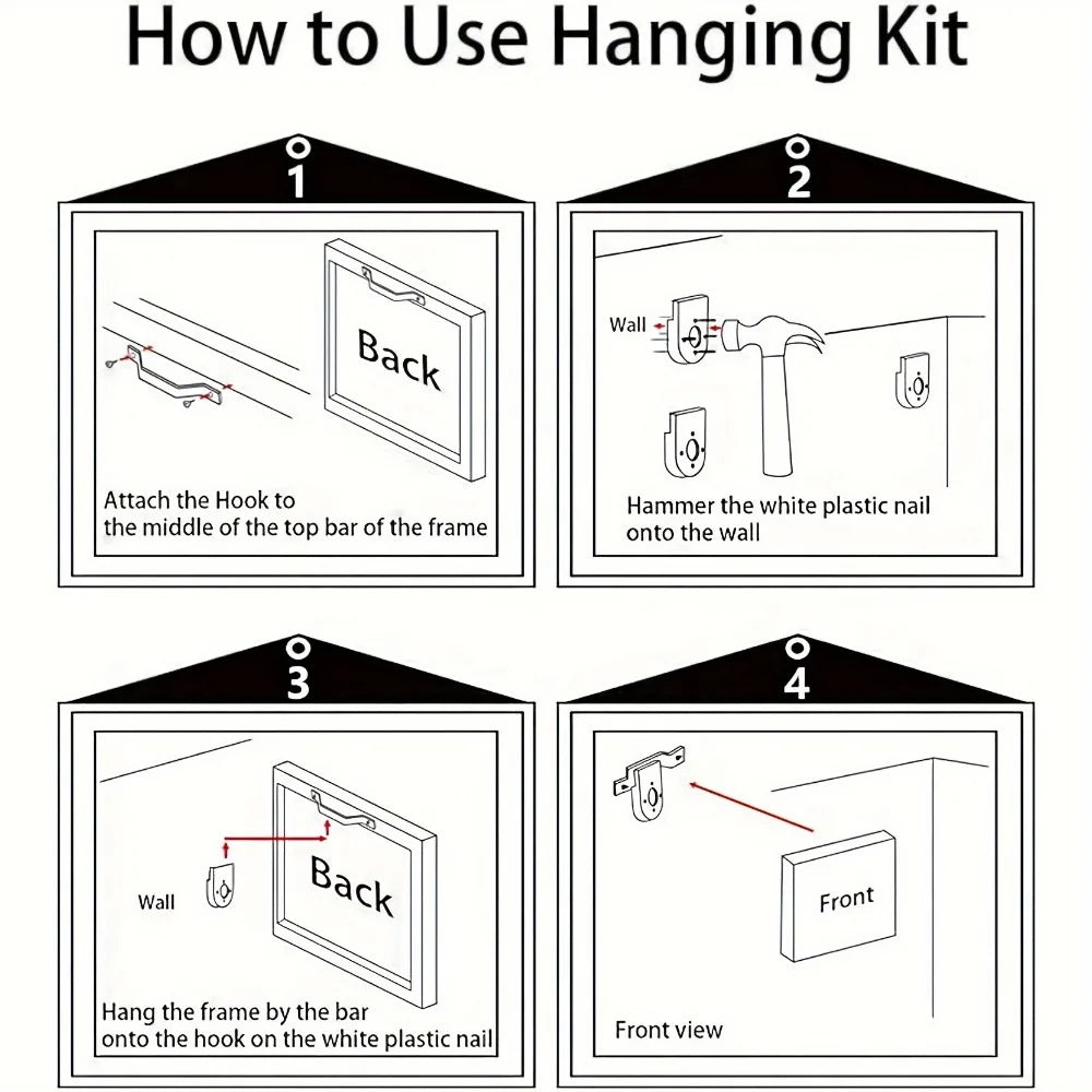 Hignconcerned Halloween Horror Skull Poster With Wood Frame