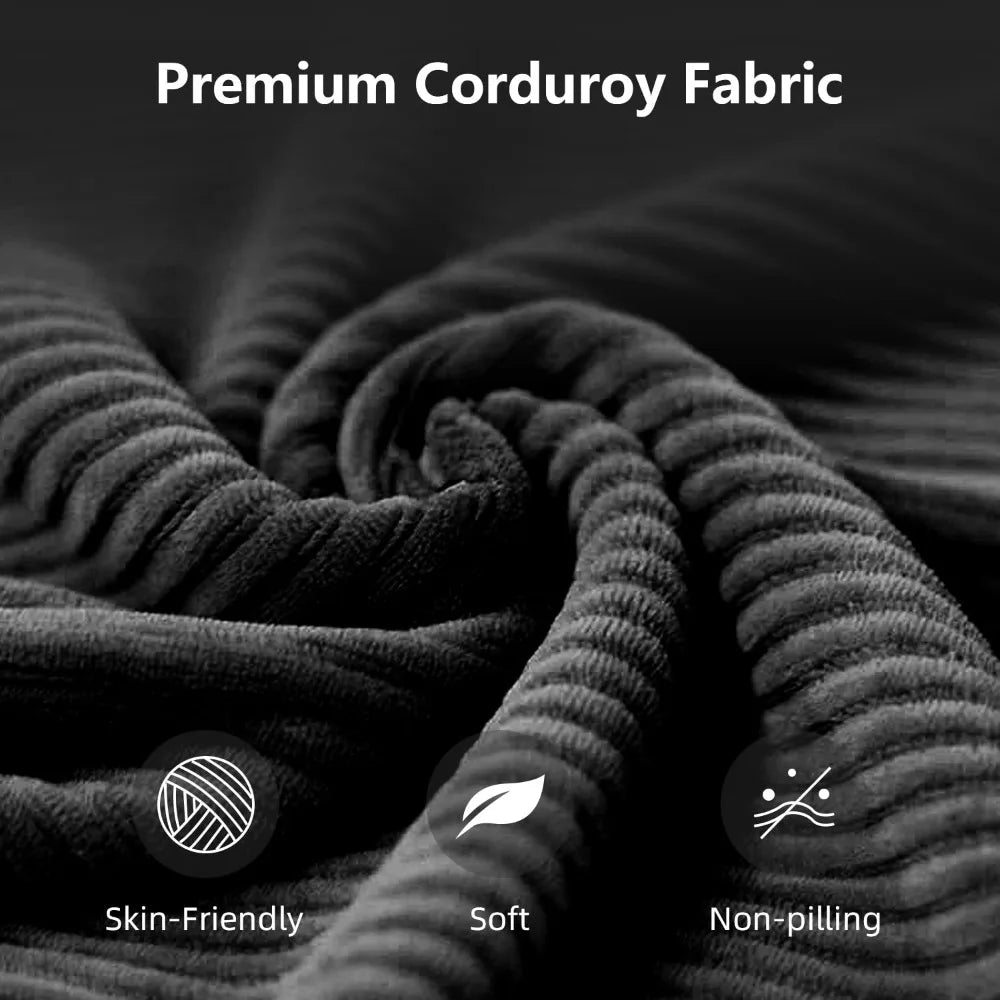 XIAOLANG Corduroy Sectional Sofa Bed L Shaped Couch