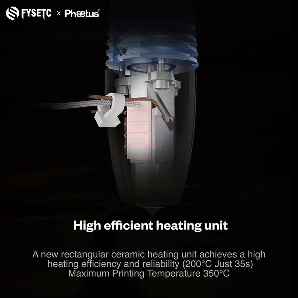 Phaetus Rapido /Rapido V2 /Rapido plus /Rapido plus V2 1.75mm Hotend HF UHF Faster printing High Speed Heating 3D PRINTER part