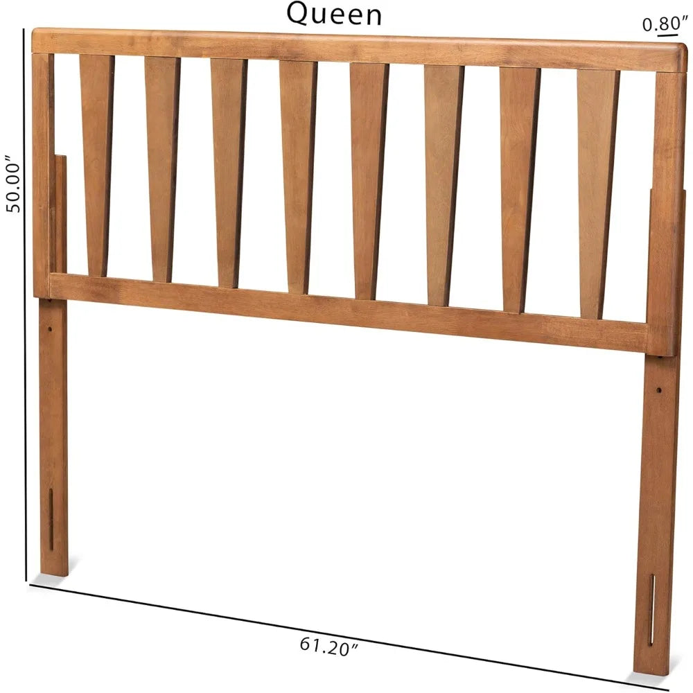Modern Ash Walnut Full Size Headboard with Contemporary Design