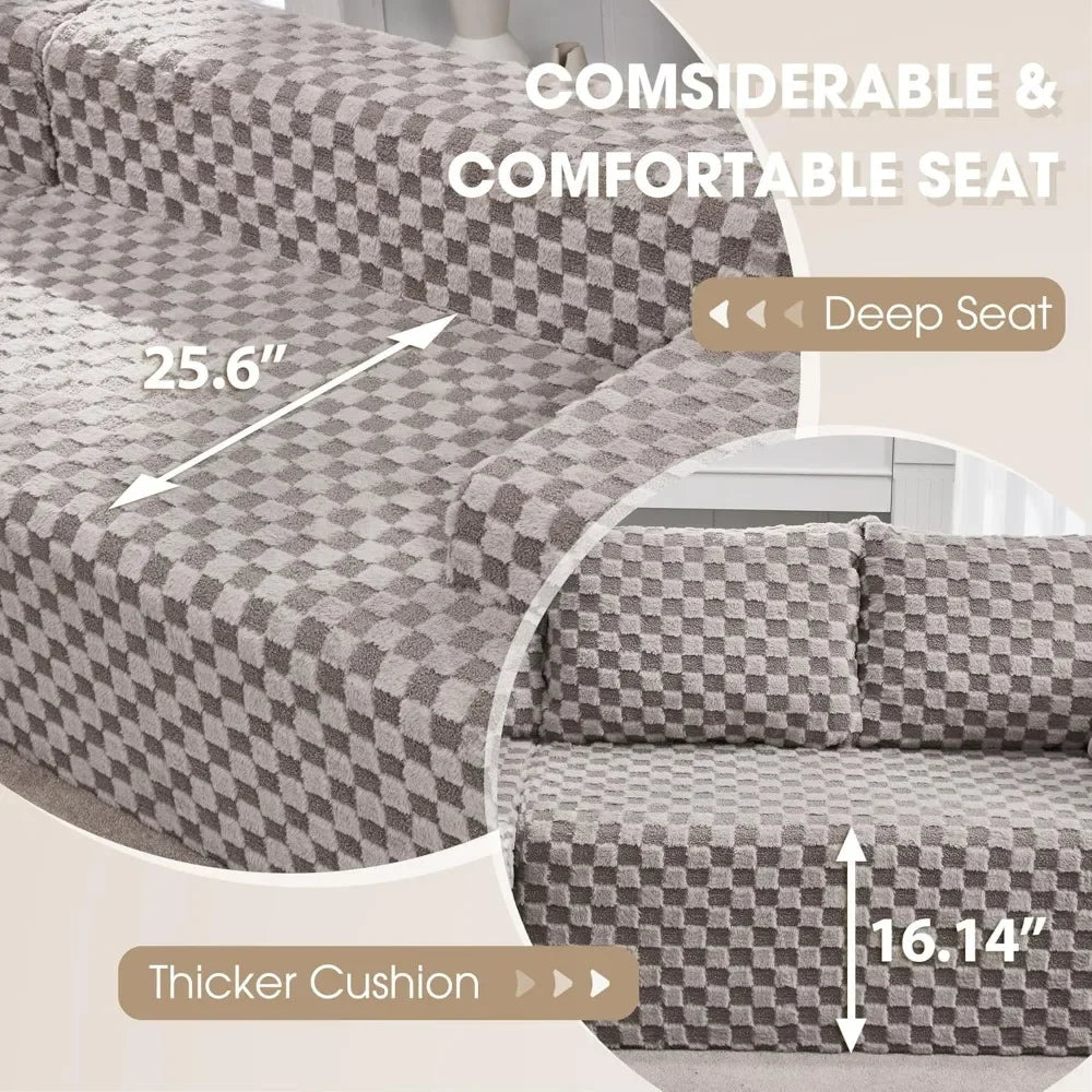 Combination Modular L Shaped Sectional Sofa Memory Foam