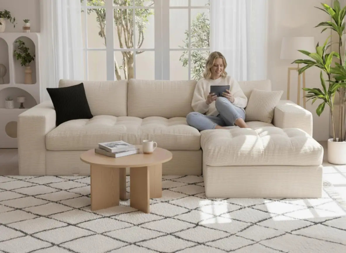 XIAOLANG Modular L Shaped Sectional Sofa Cloud Couch