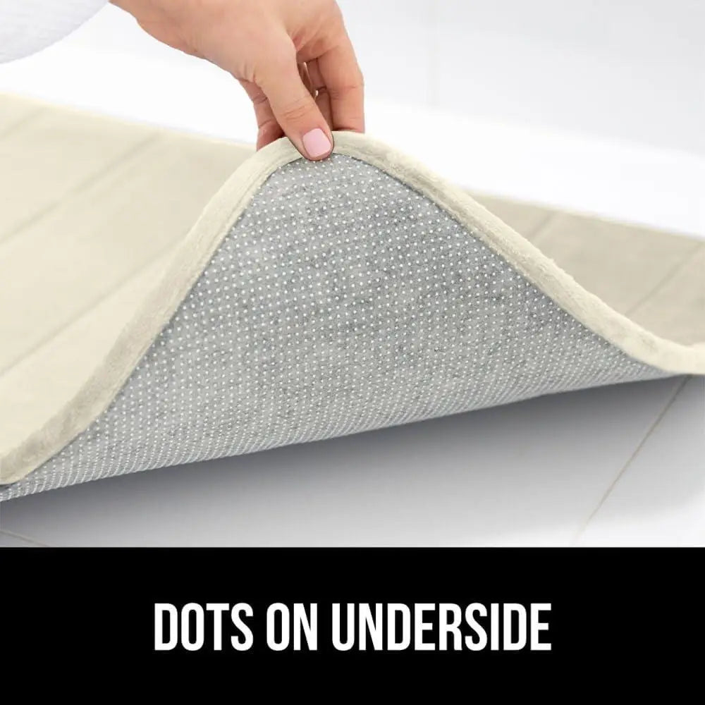 DUTRIEUXCN Thick Memory Foam Bath Mat Non Slip Cushioned
