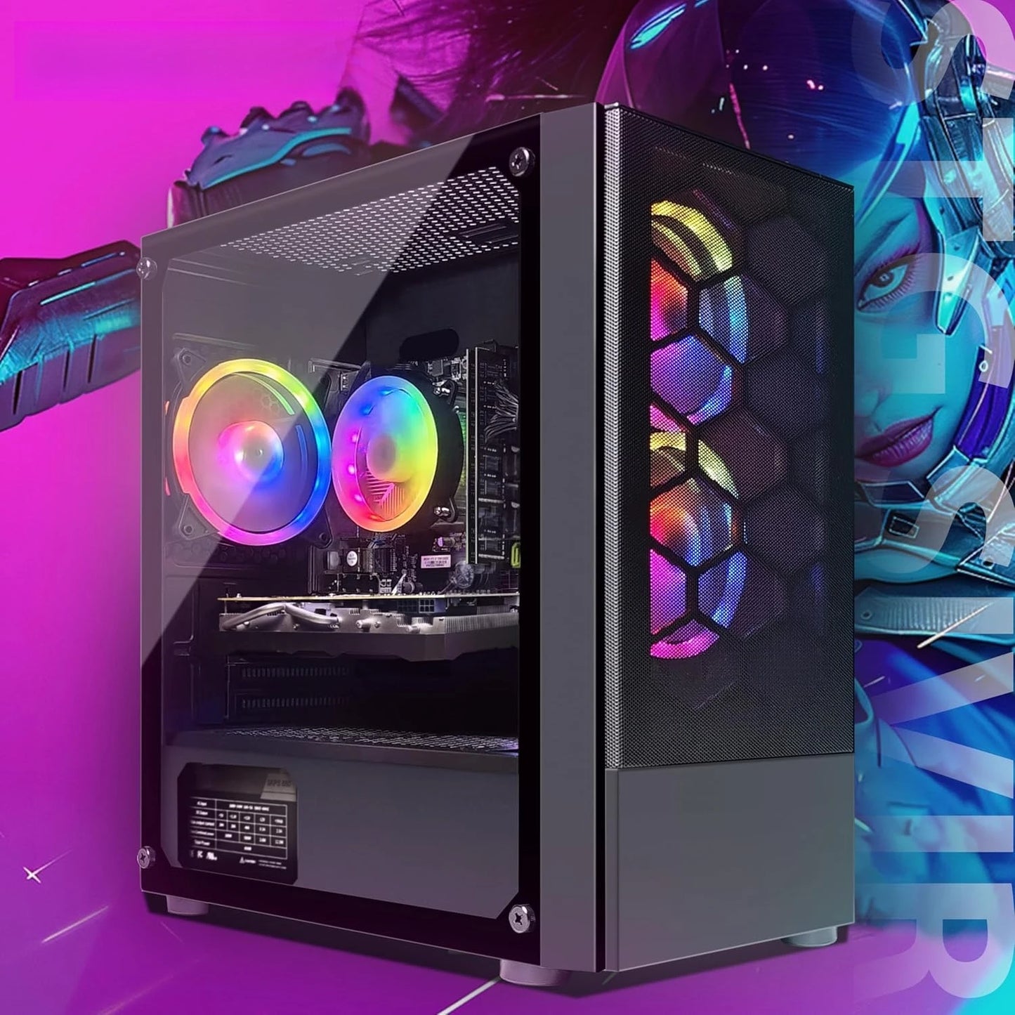 Hign-concerned Gaming PC Desktop Intel G5905 RX 580 16GB 1TB