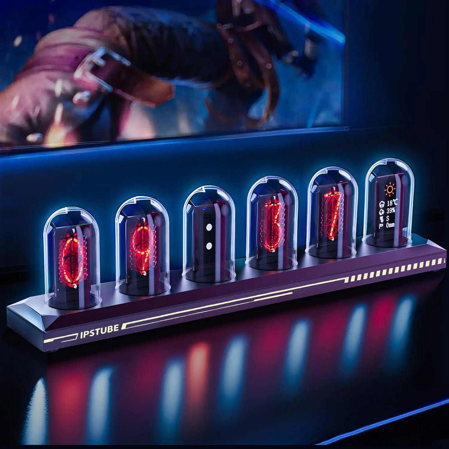 Aiopp Nightlight Nixie Tube Clock Kit With 3 Modes