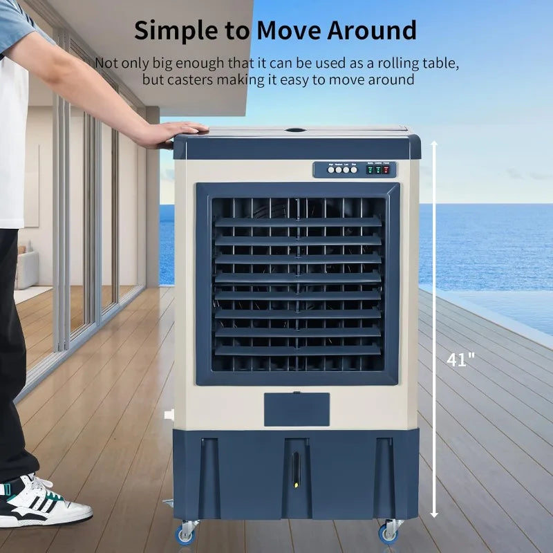 Hign-Concerned Evaporative Swamp Cooler 4800 CFM Portable