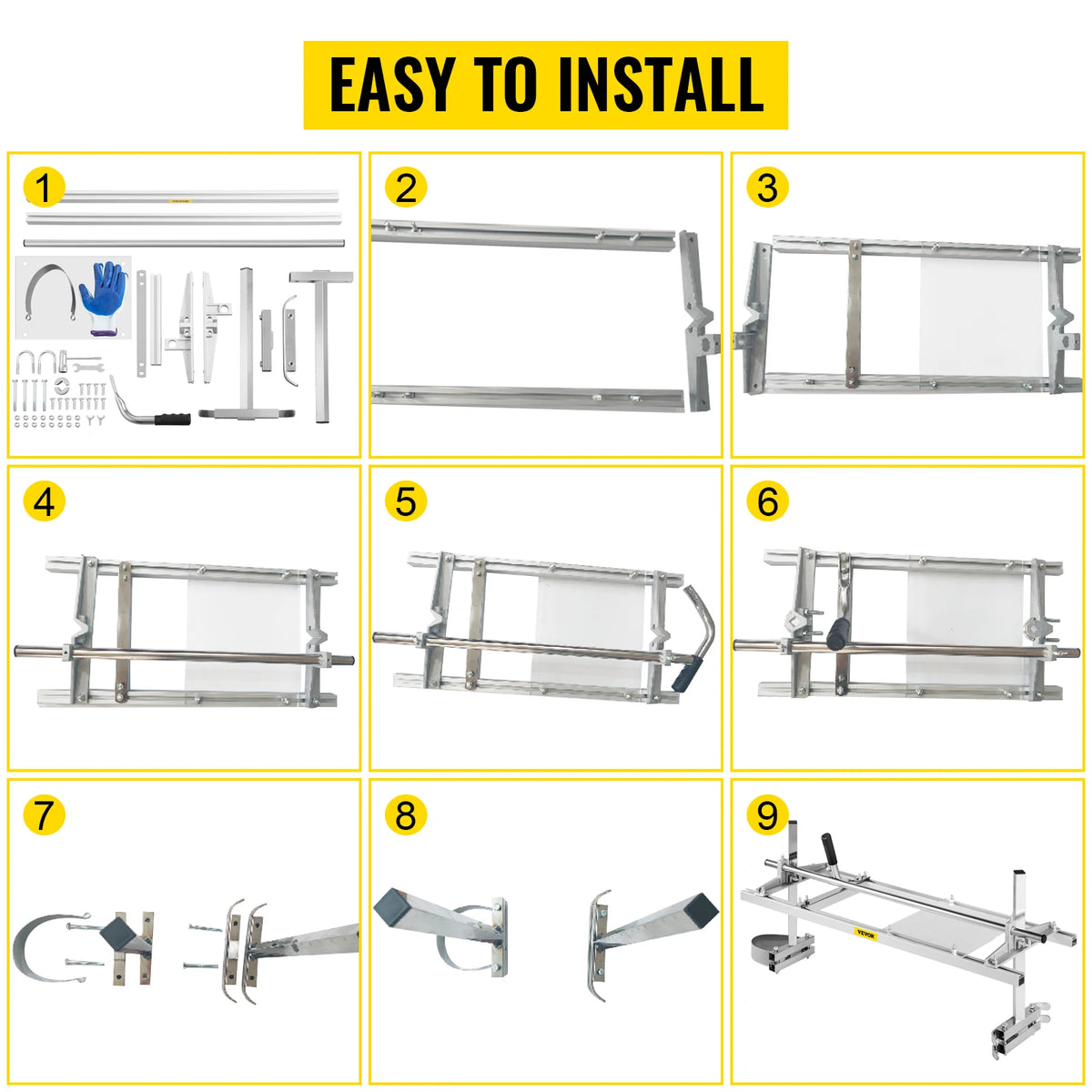 Adjustable Aluminum Chainsaw Mill for Portable Wood Lumber Cutting