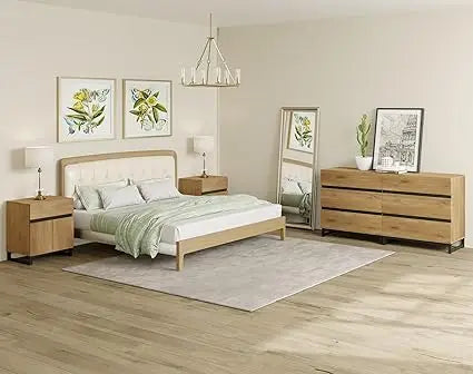 MKDK Modern Dresser And Nightstands Set With Ample Storage