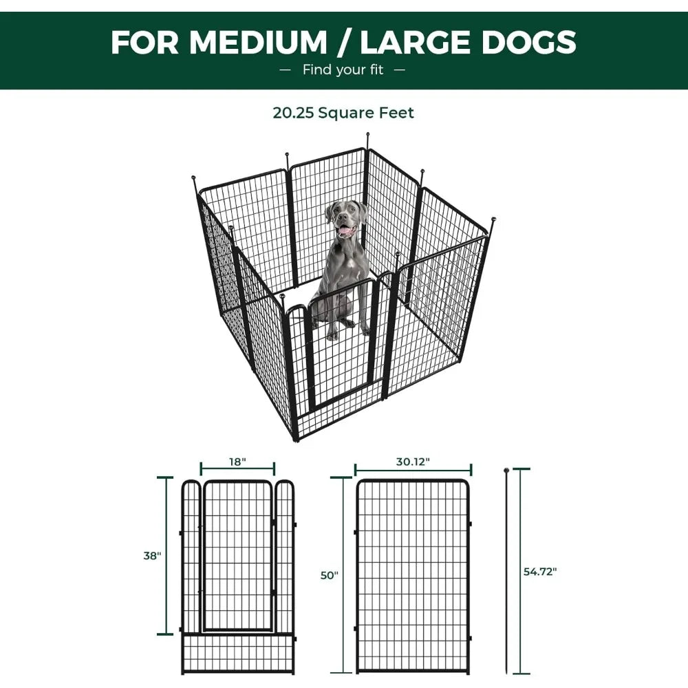 DAFIFY Rollick Dog Playpen for Yard and RV Camping Patented