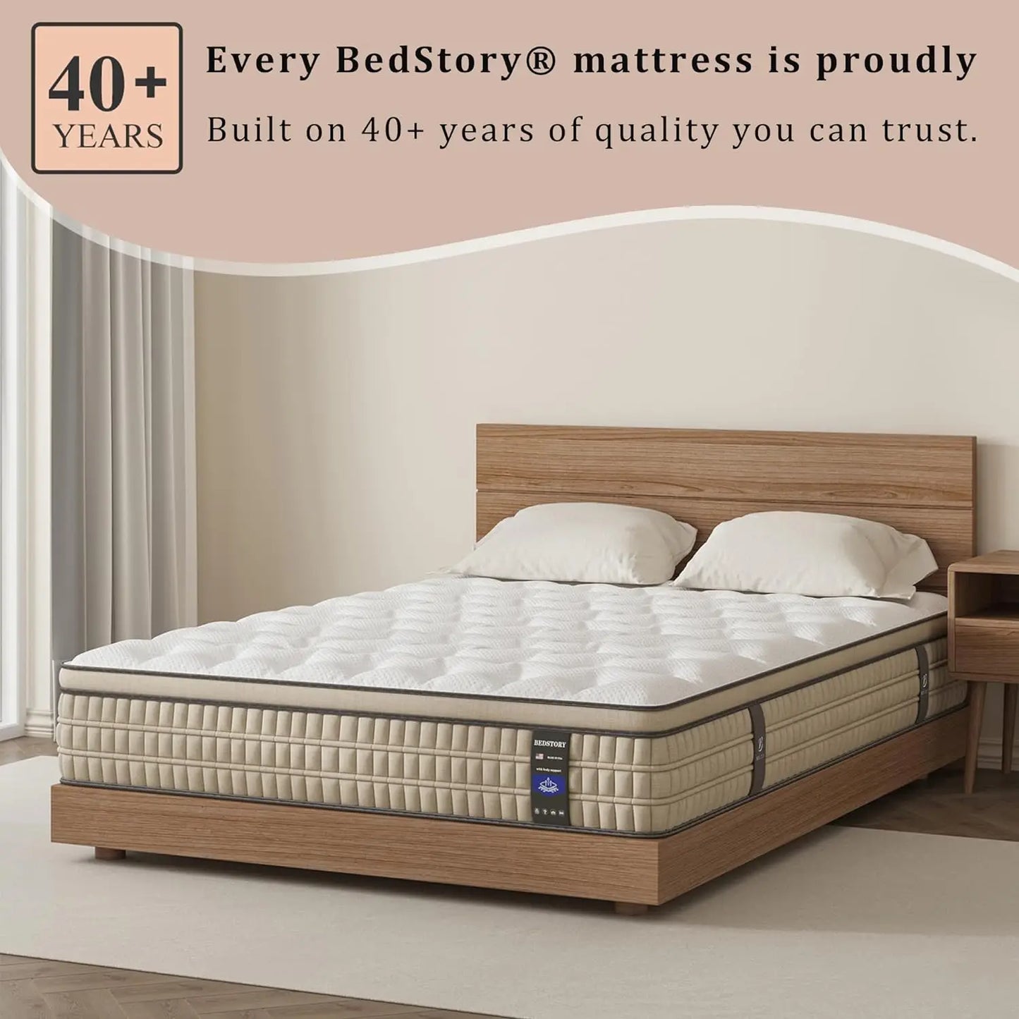 BedStory Hybrid Gel Memory Foam Mattress With Pocket Spring