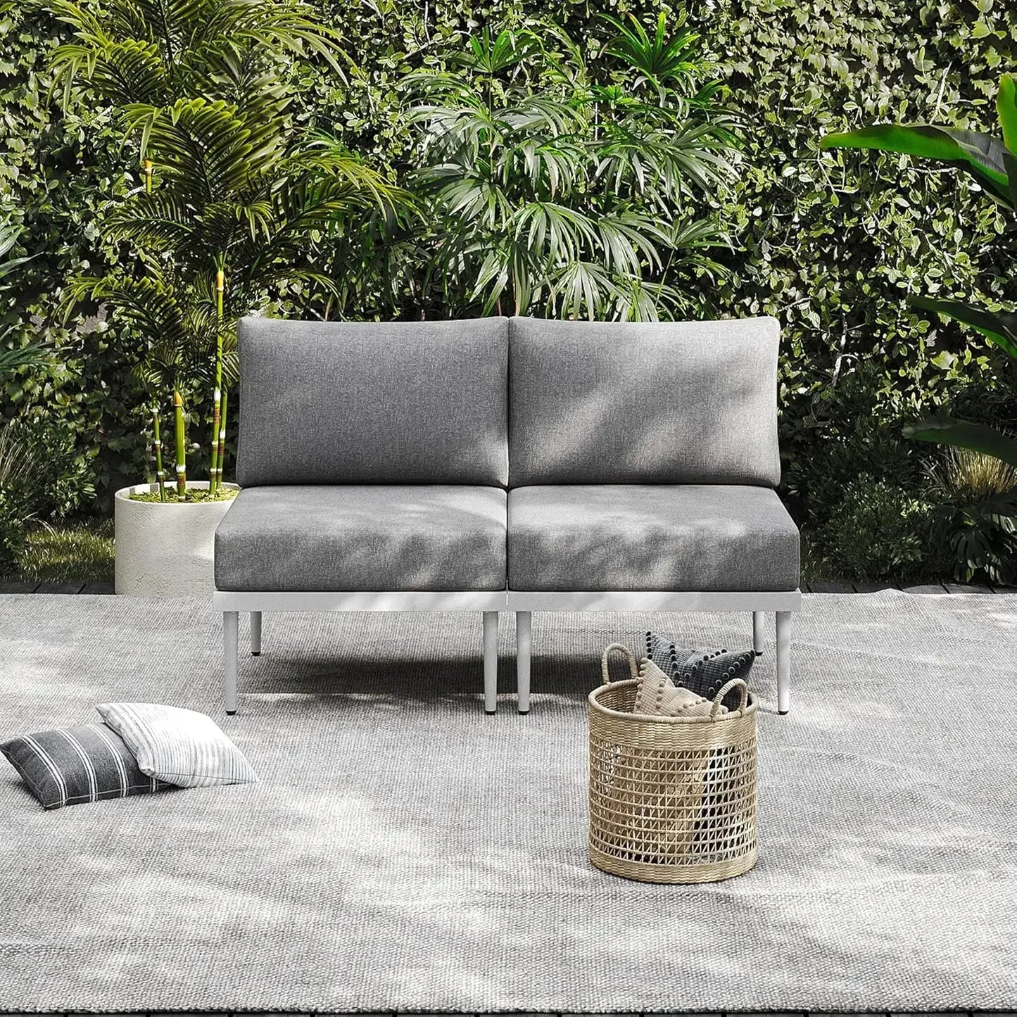 General Outdoor Metal Furniture Set Modern Sectional Sofa
