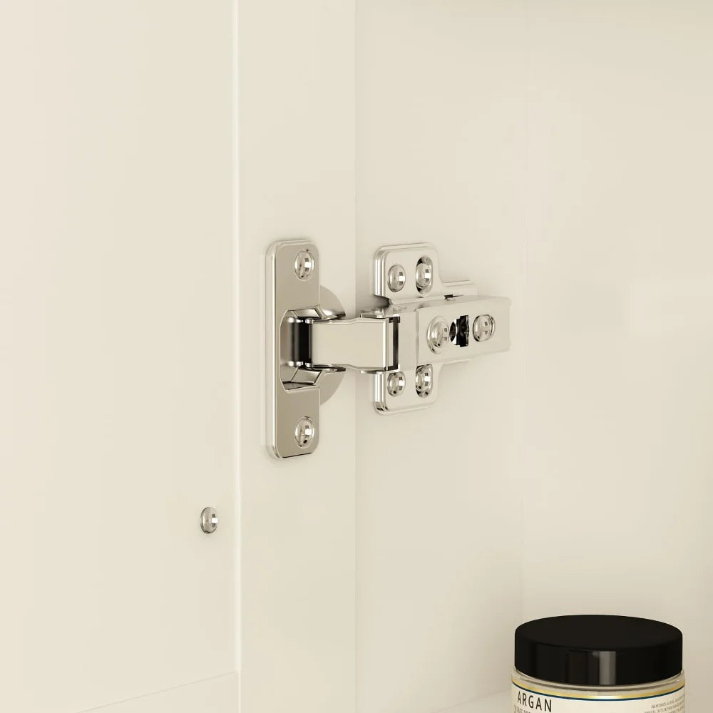 Medicine Cabinet With LED Lighted Mirror Anti Fog Wall Mount