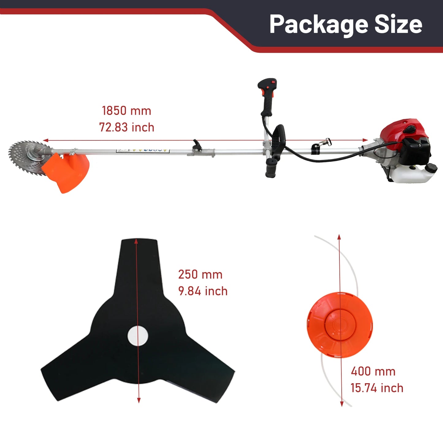 Gas Powered 52cc 4 In 1 Multifunction Weed Wacker Heads