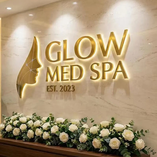 SZREBOW Custom 3D Backlit Business Sign LED Letters