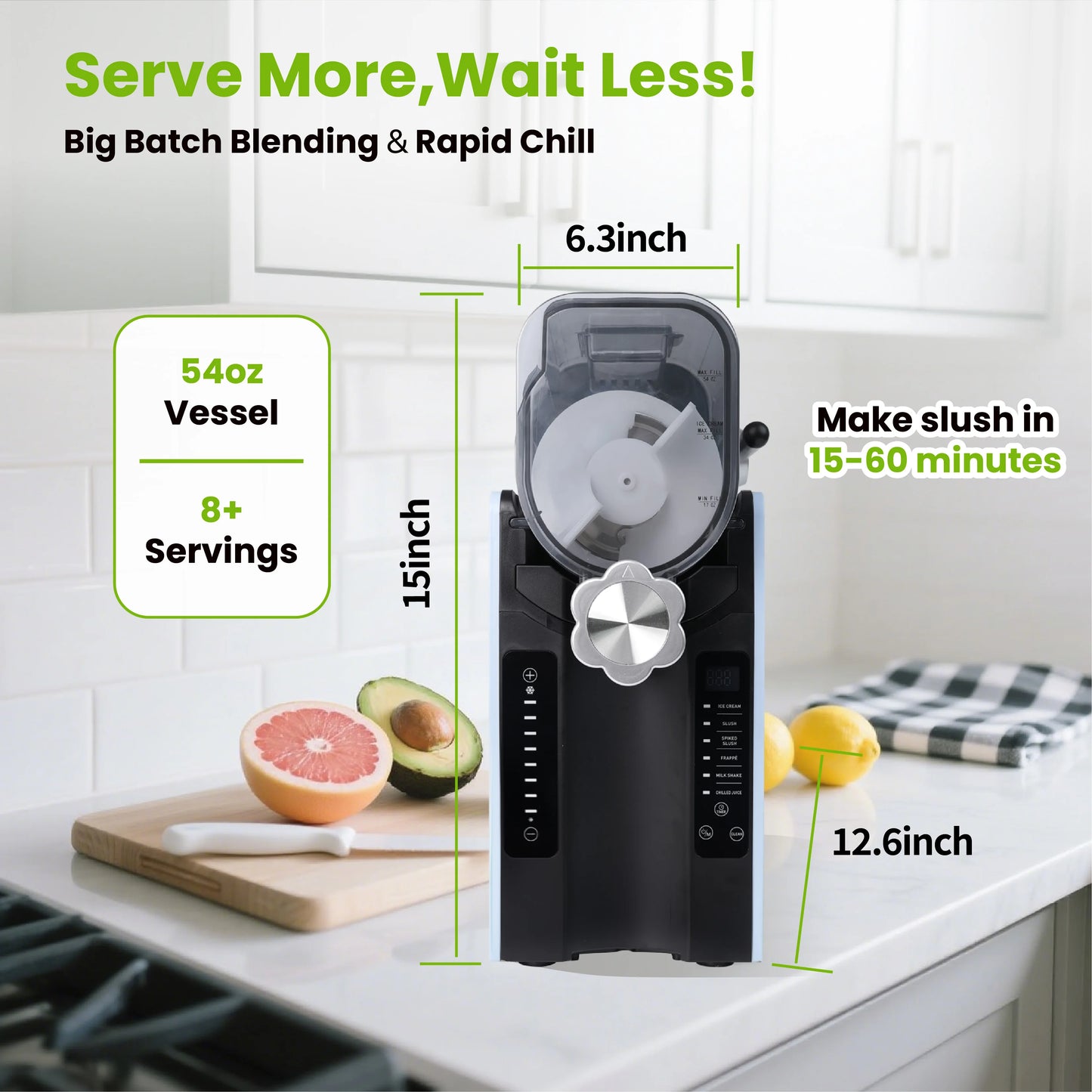 Slushie Machine With Ice Cream Maker For Frozen Drinks