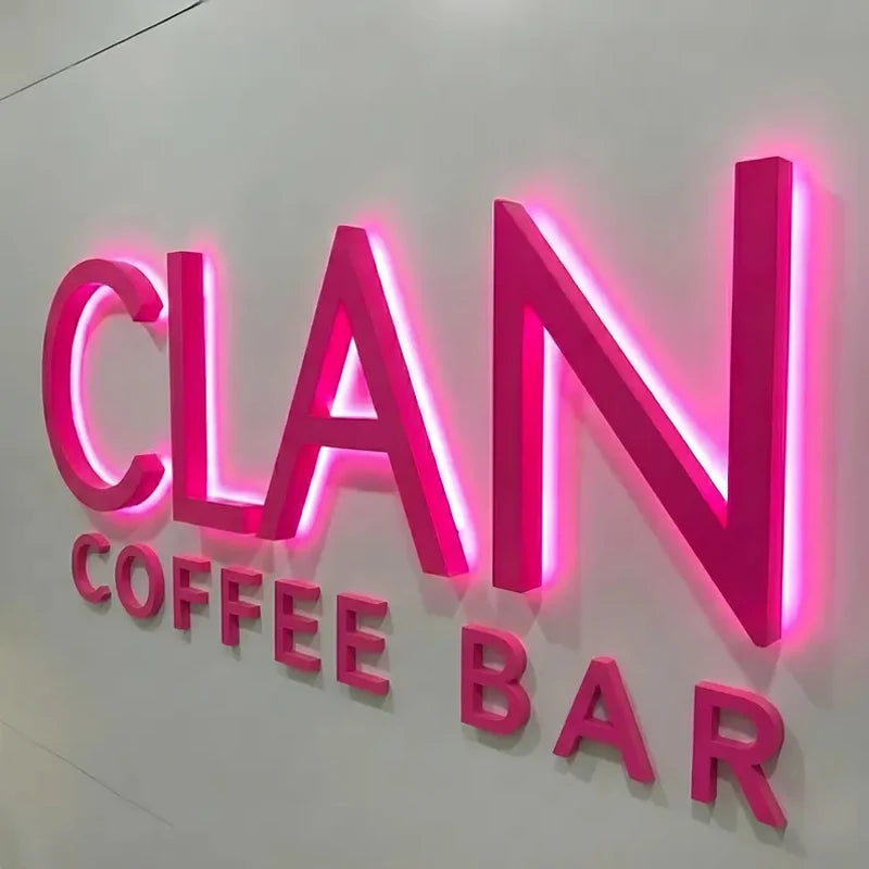 SZREBOW Custom 3D Backlit Business Sign LED Letters
