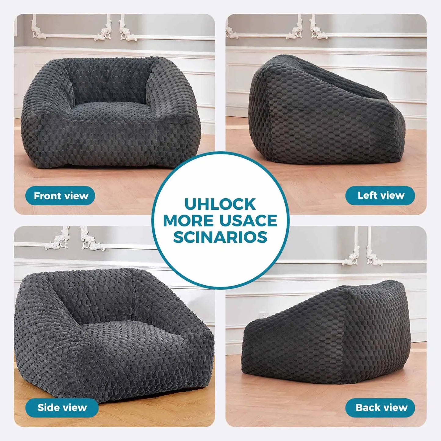 Chair Bean Bag Chair Memory Foam Sofa For Adults And Teens