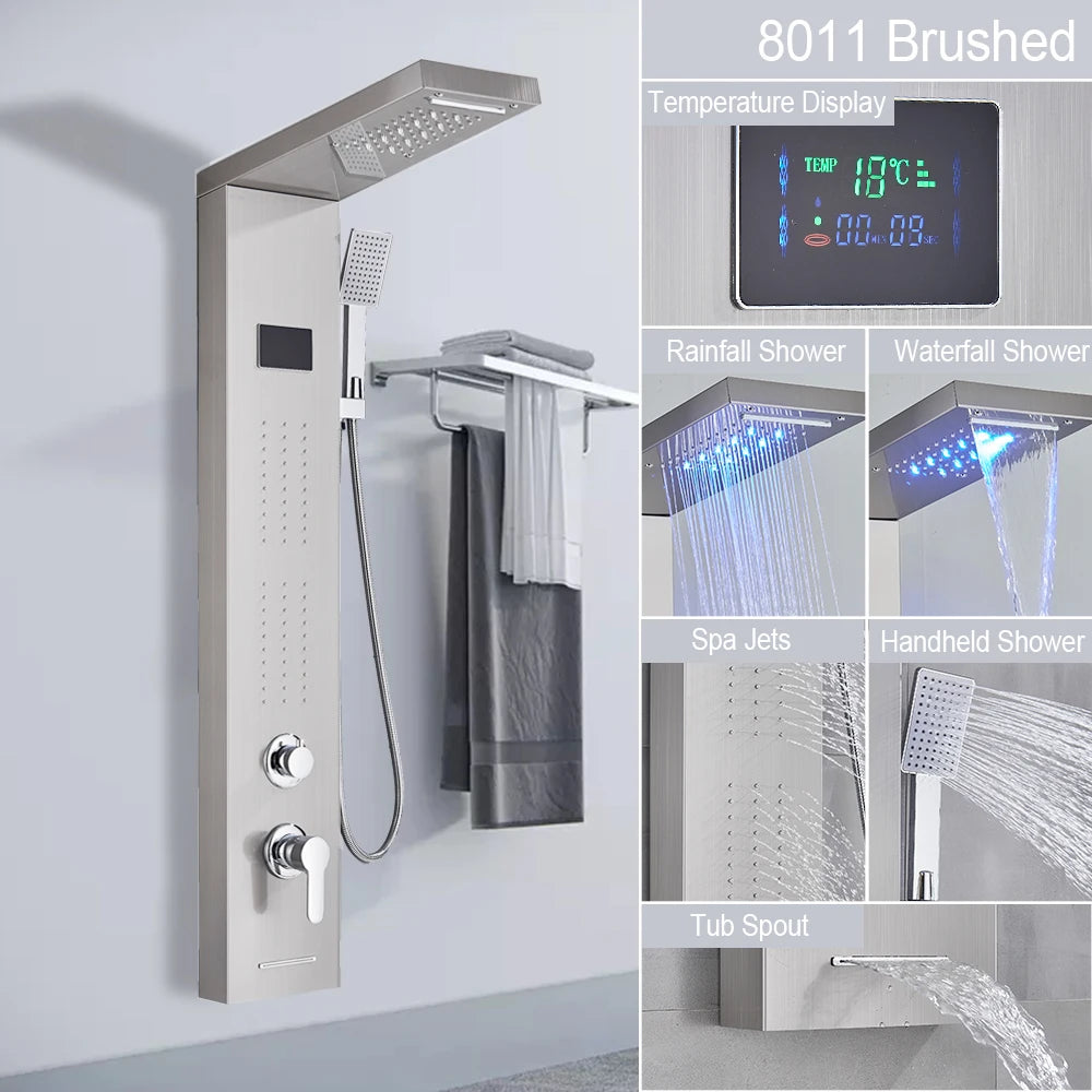 Big Boss Home And Garden LED Light Shower Panel System
