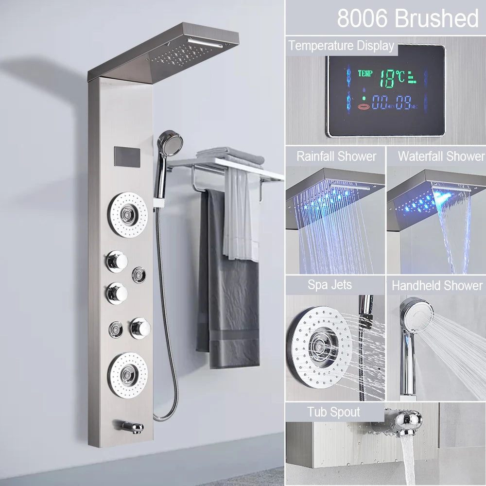 Big Boss Home And Garden LED Light Shower Panel System