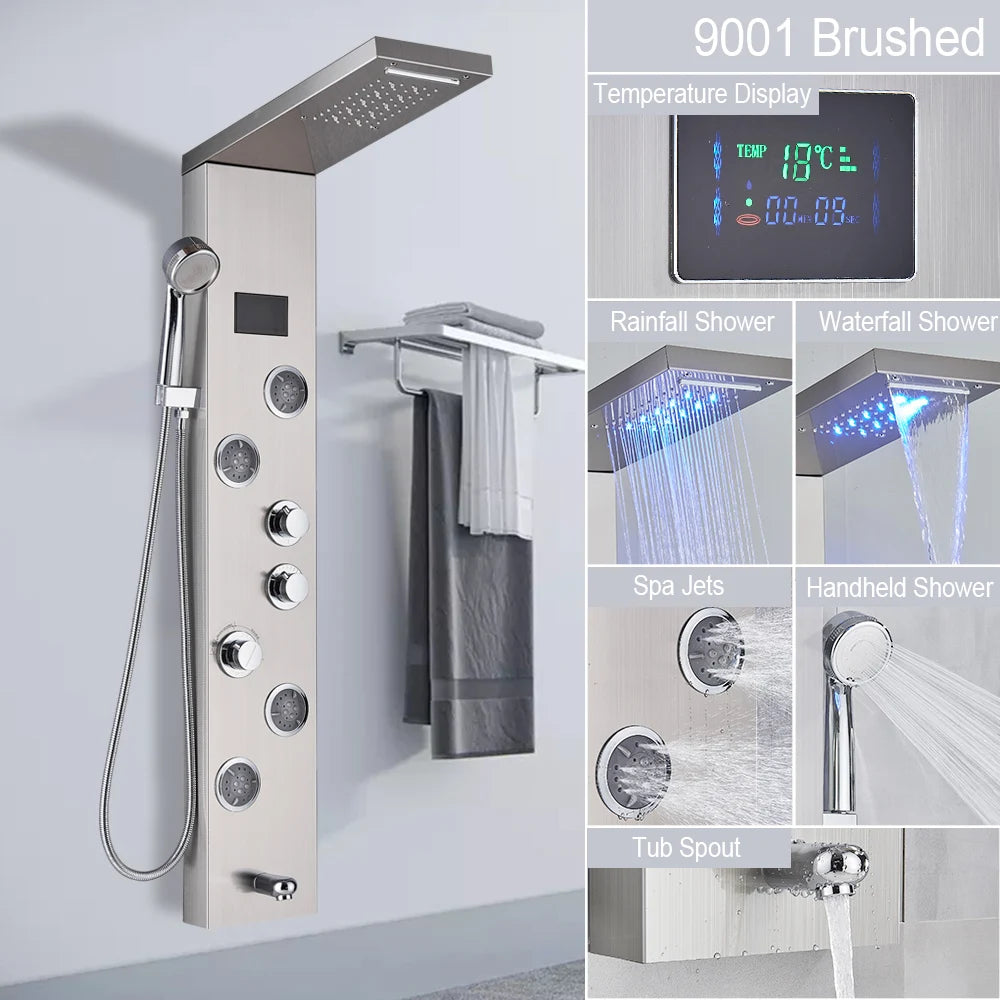 Big Boss Home And Garden LED Light Shower Panel System