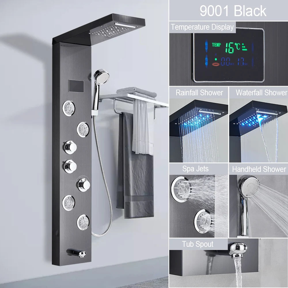 Big Boss Home And Garden LED Light Shower Panel System