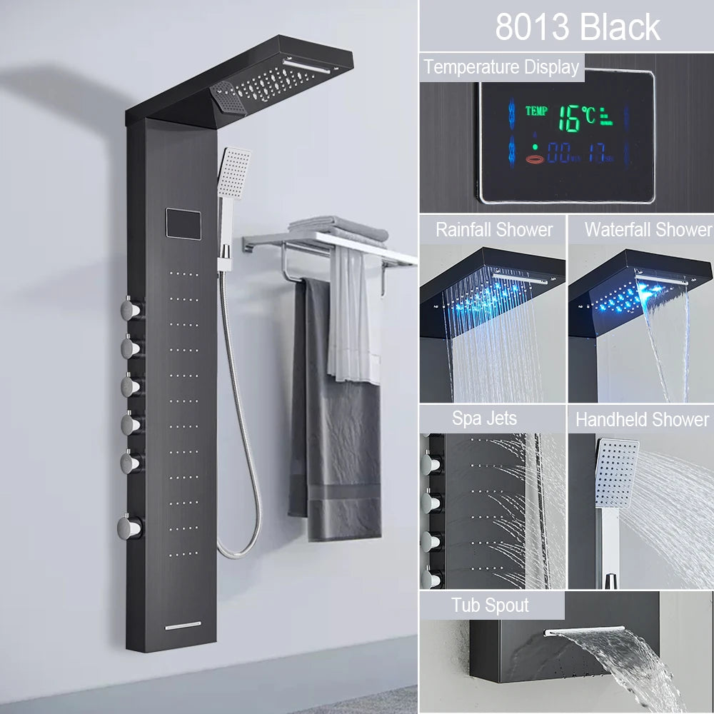 Big Boss Home And Garden LED Light Shower Panel System