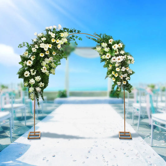 NONECN Metal Wedding Arch Backdrop for Balloons and Flowers