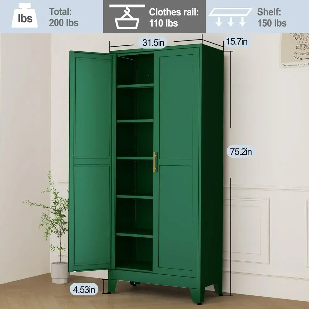 YQXH Metal Storage Cabinet For Home Office And Kitchen