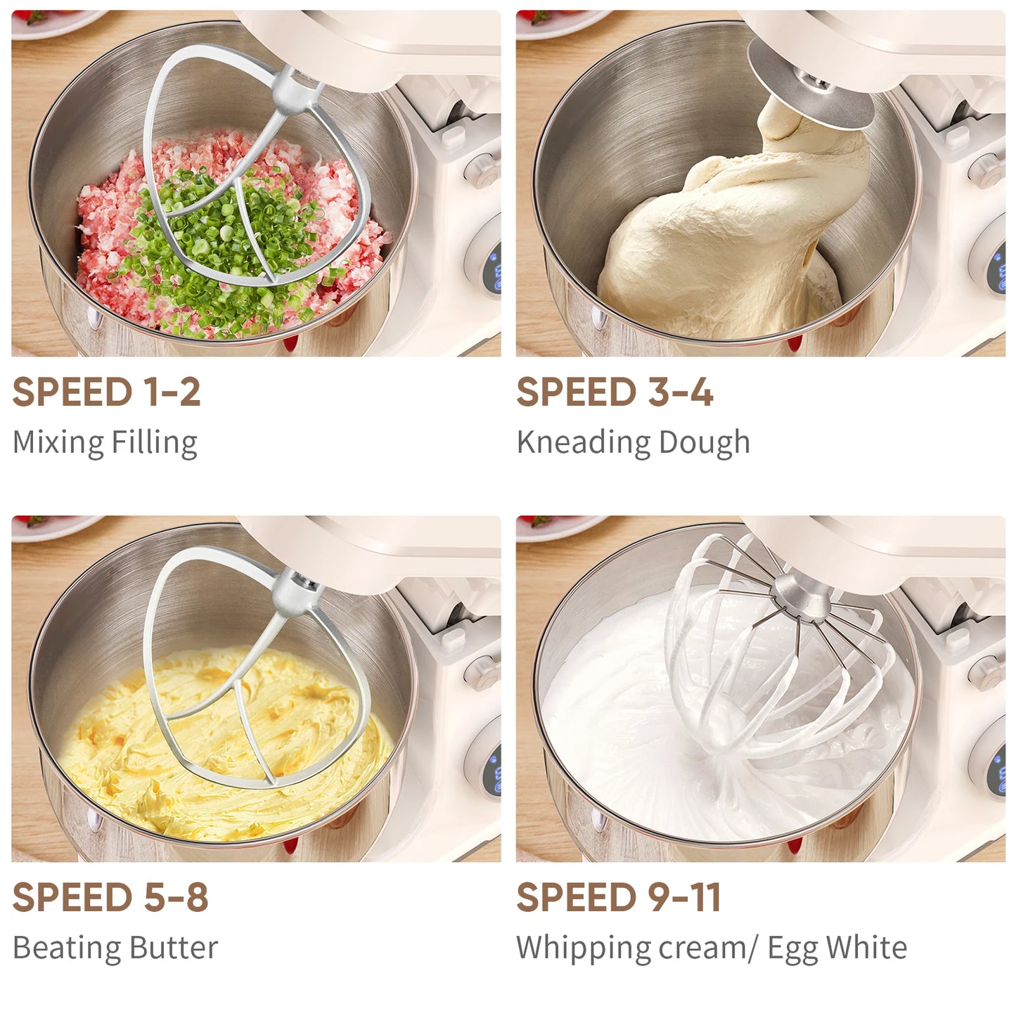 Big Boss Biolomix Kitchen Stand Mixer 1200W 11 Speeds