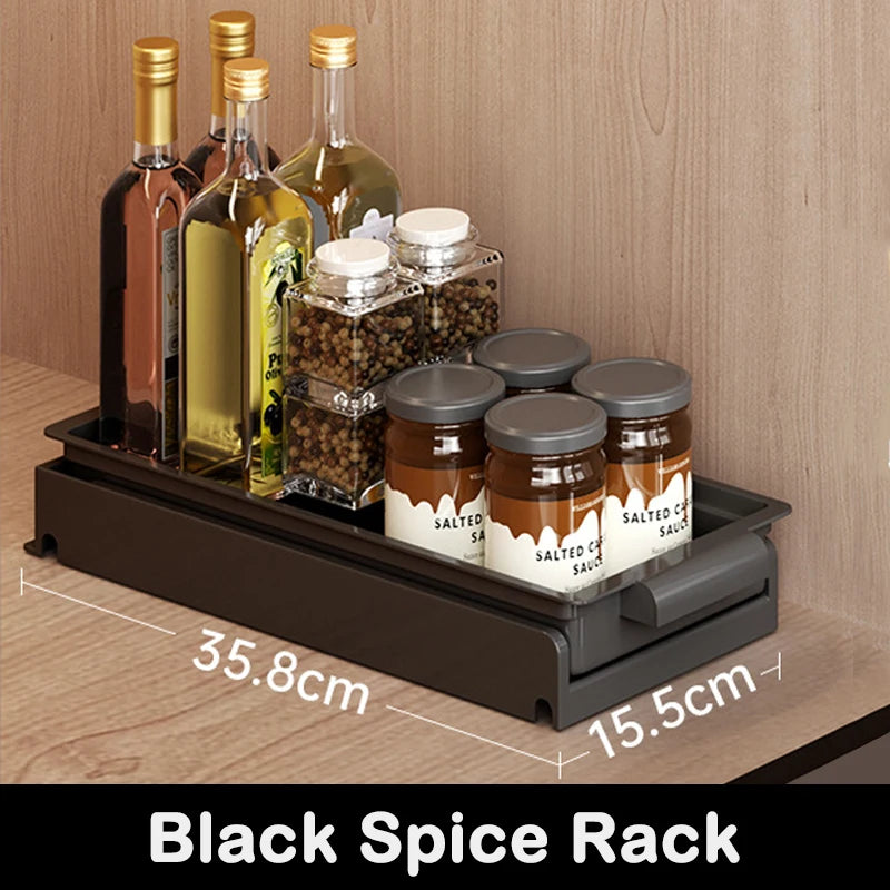 None Kitchen Pull Out Dish Rack With Drainboard Cabinet Organizer