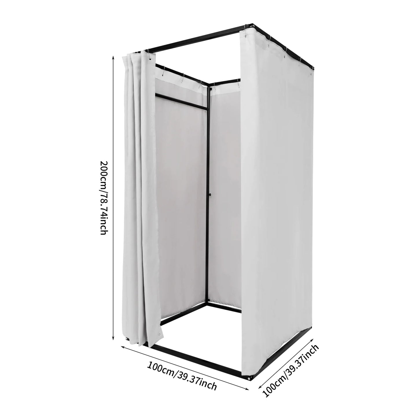 Portable Clothing Store Fitting Room Dressing Solution