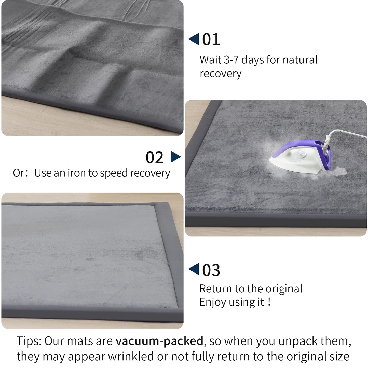 Huloo Sleep Tatami Baby Play Mat Non Slip Crawling Nursery Rug Living Room