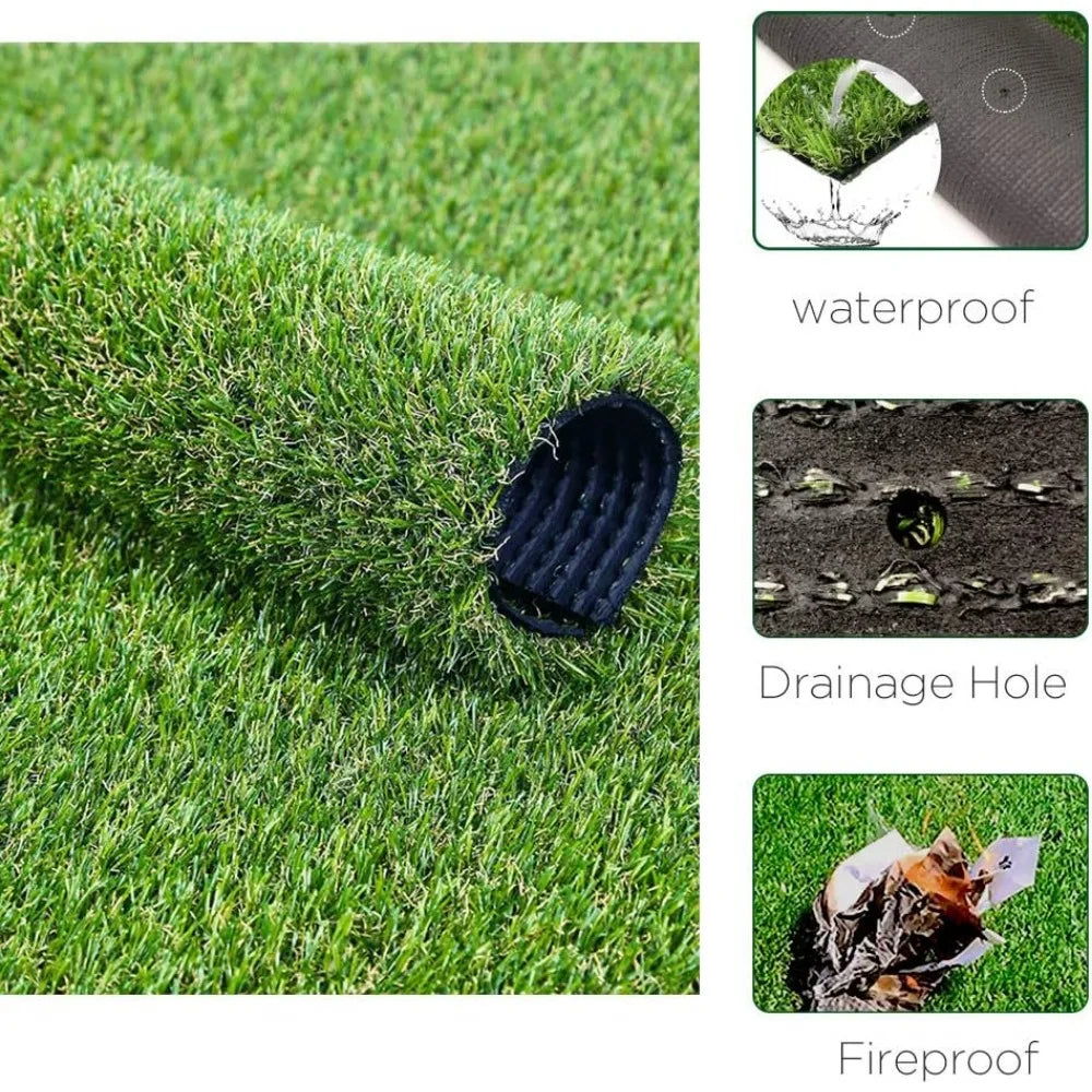 XMSJ Artificial Grass Deluxe Turf for Indoor Outdoor Pets