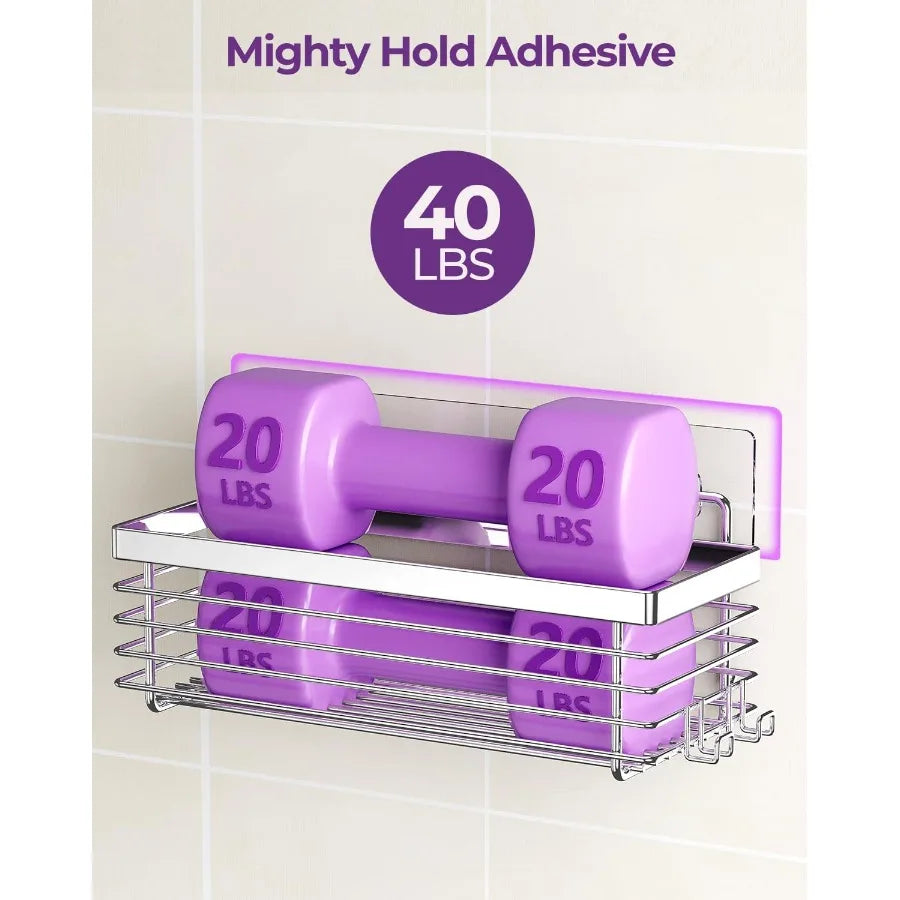 Hign-concerned Stainless Steel Shower Caddy Wall Mounted