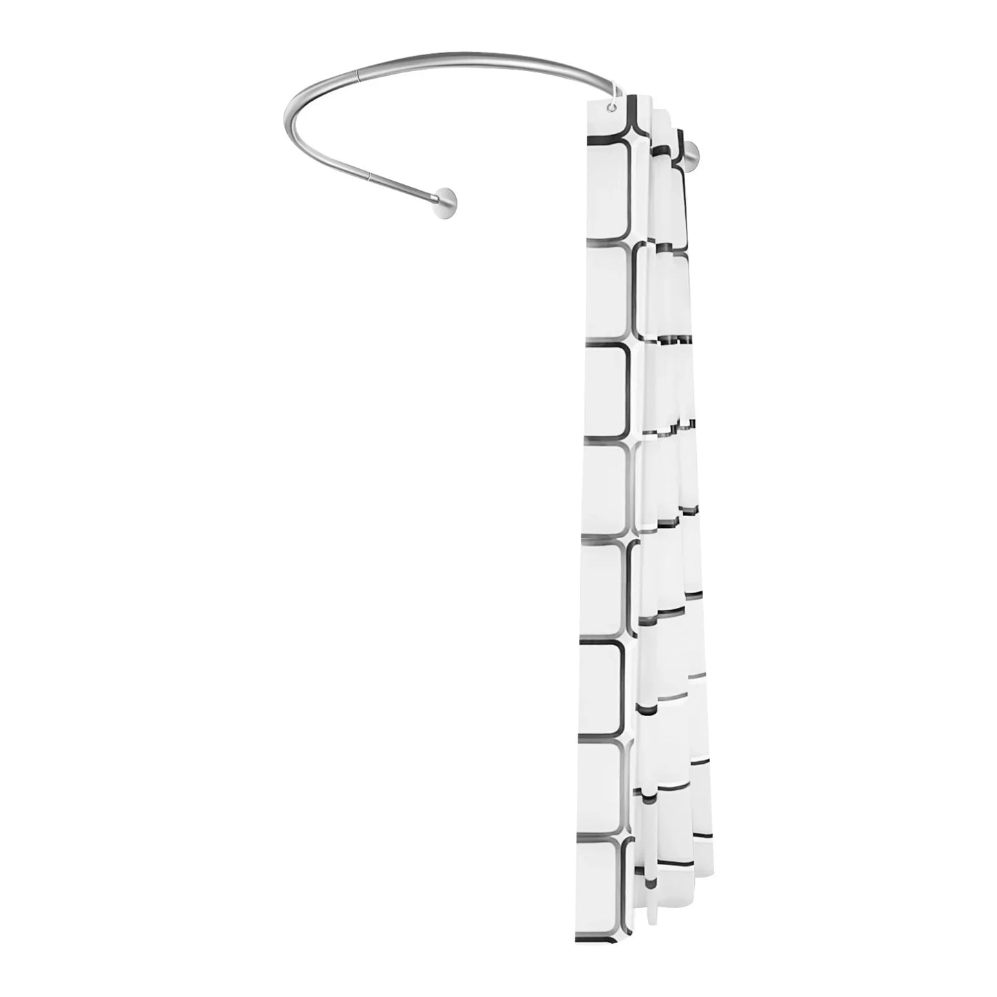 Craft of Weaving Shower Curtain Rail for Corner Mount