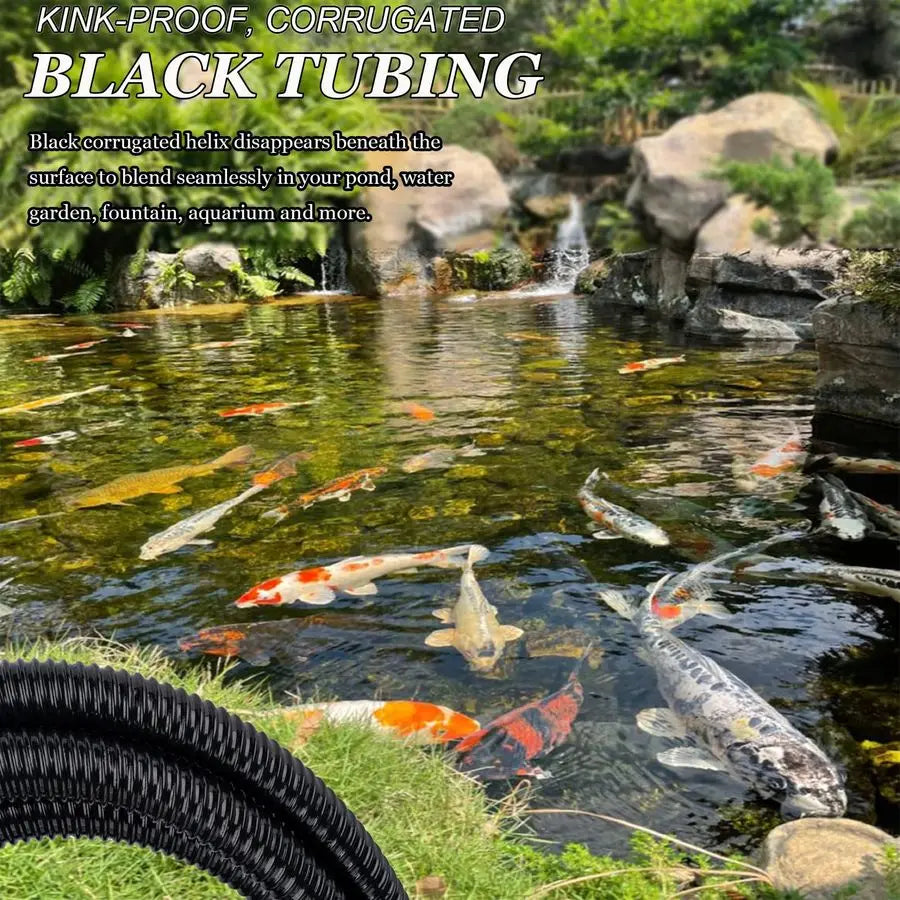 PVC Flexible Pond Hose Corrugated Kinkproof Waterfall Sump Drainage