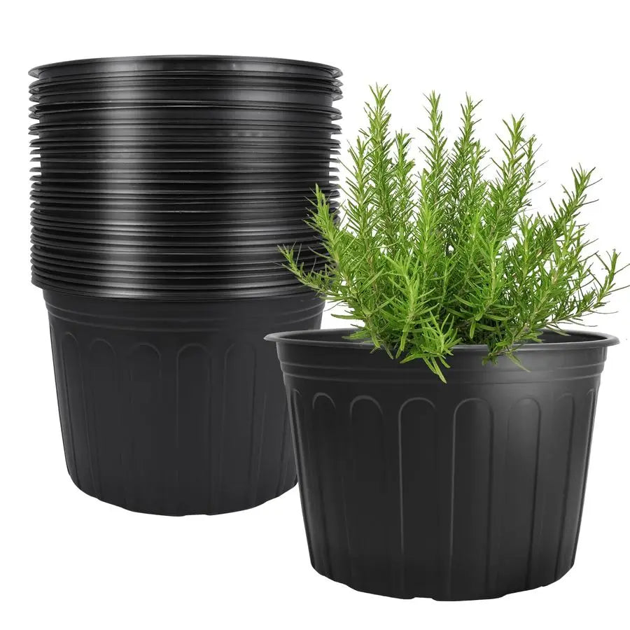 30 Pack Plastic Nursery Pots With Drainage Holes For Seedlings
