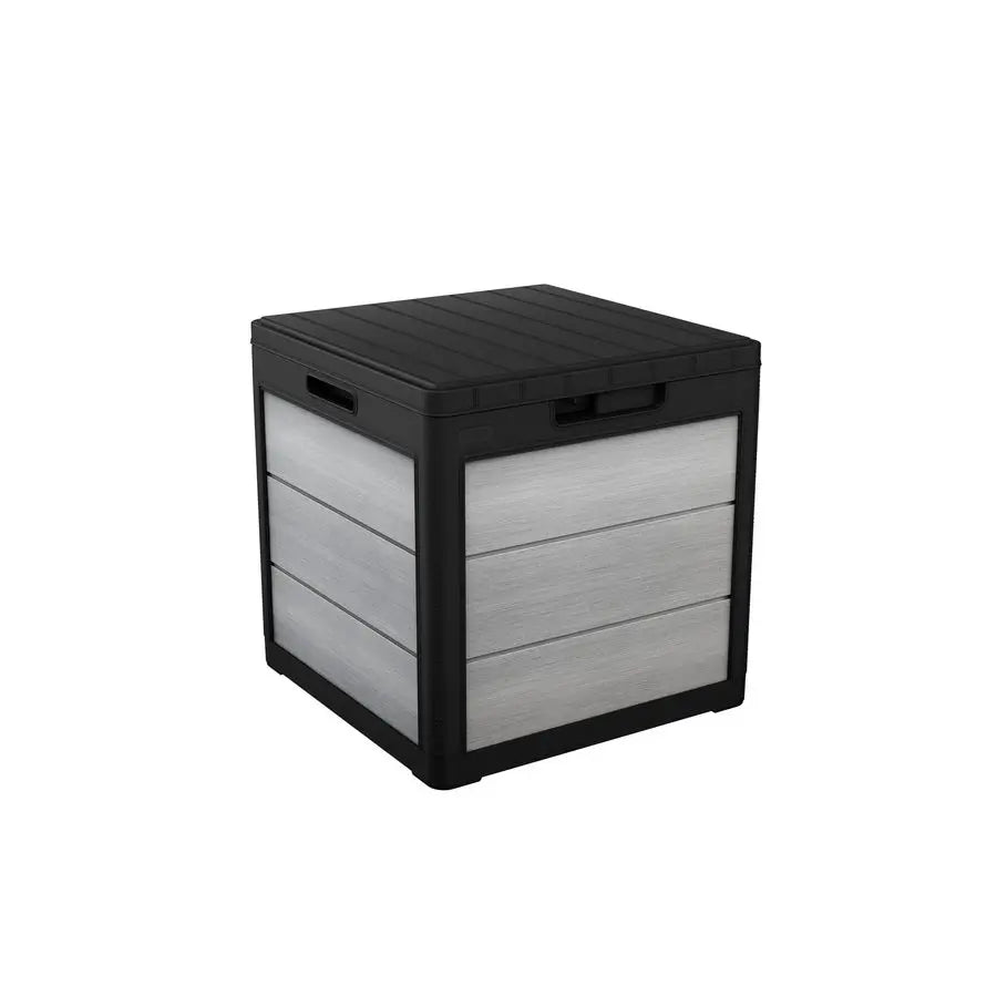 Denali Resin Outdoor Storage Box And Patio Furniture Side Table