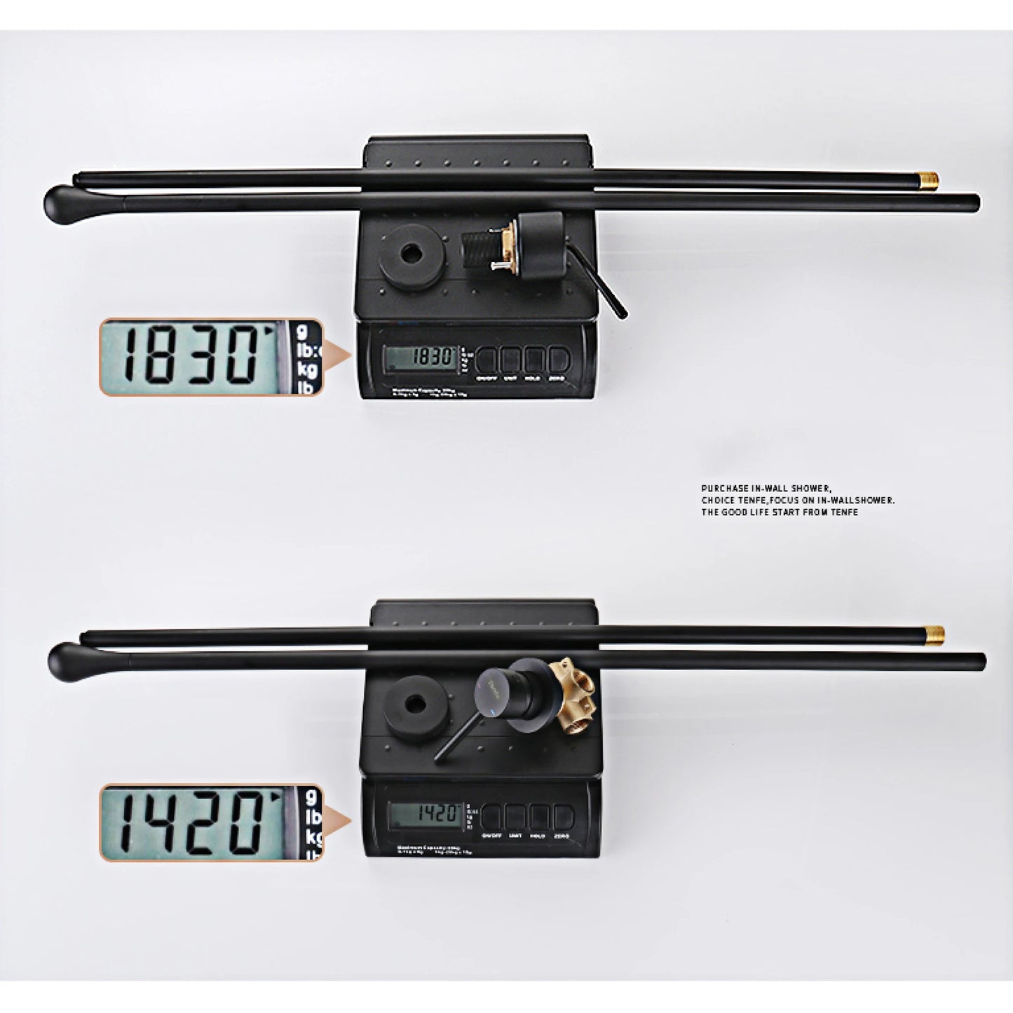 Aitana Luxury Brass Bathroom Faucet Two Hole Wall Mounted