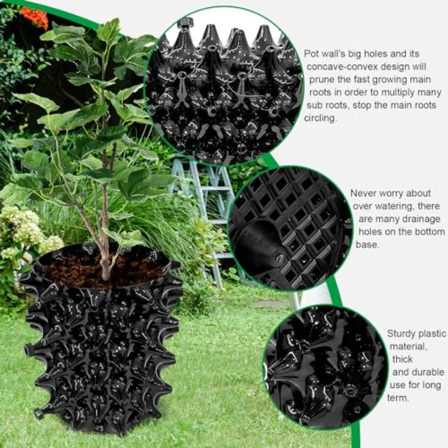 Air Pruning Containers Plastic Nursery Pots Self Planting For Garden