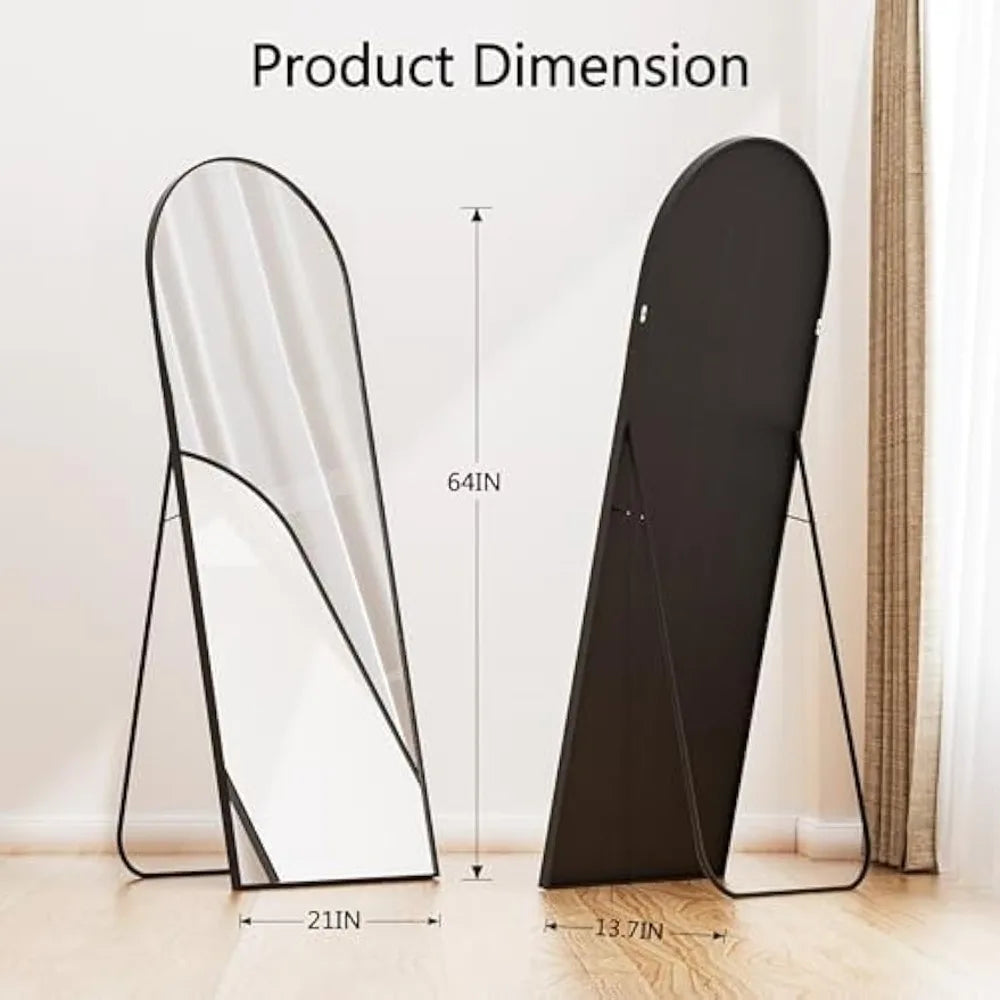 Hign-concerned Arched Floor Mirror Bracket For Bedroom