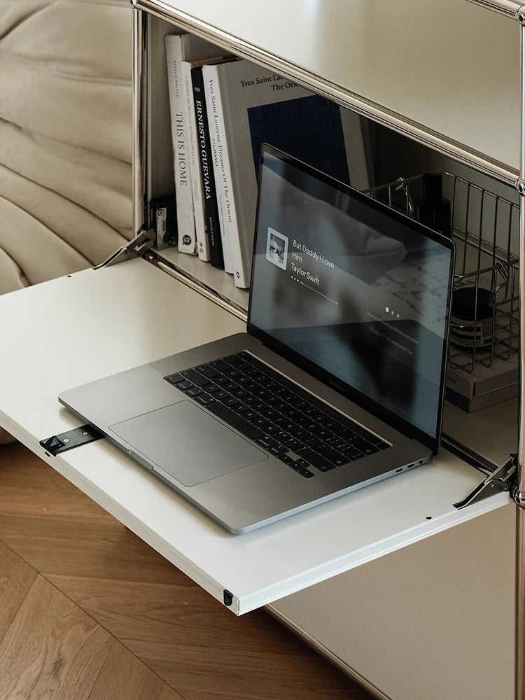 Bigcityfur Stainless Steel Storage Cabinet Sideboard