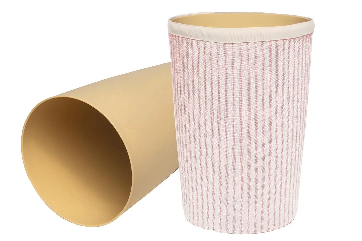 Trashcan Small Garbage Can, 11.75", Bathroom Décor Girls Bedroom Baby Nursery Plastic Wastebasket Bin and Removable Pink