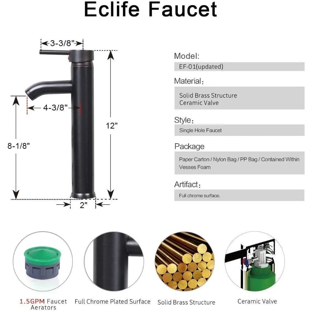 36" Modern Bathroom Vanity Sink Combo White W/Small Side Cabinet Turquoise Square Glass Vessel Sink & Water Save Faucet & Pop U