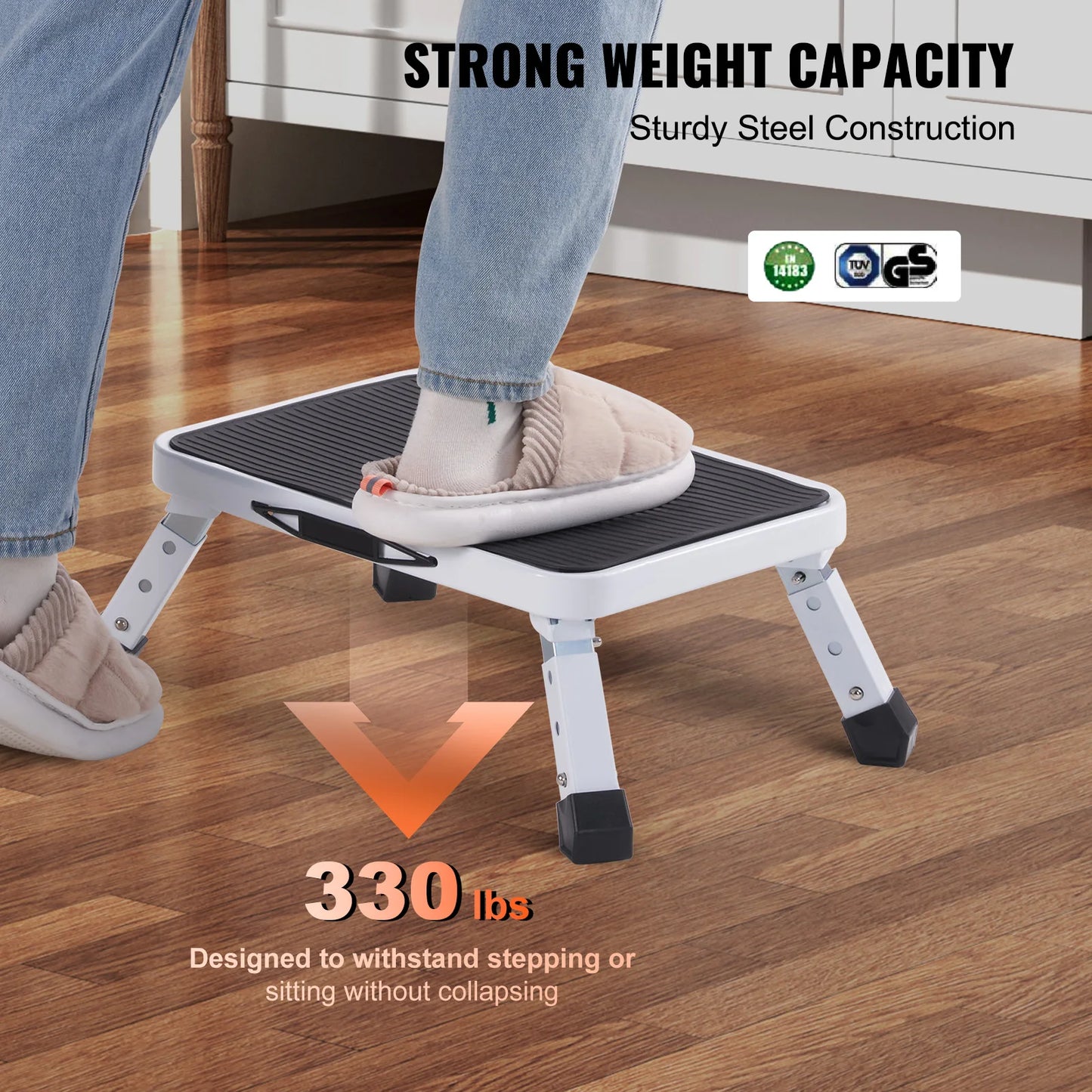 Big Boss Step Stool Adjustable Non Slip 330 Lb Capacity