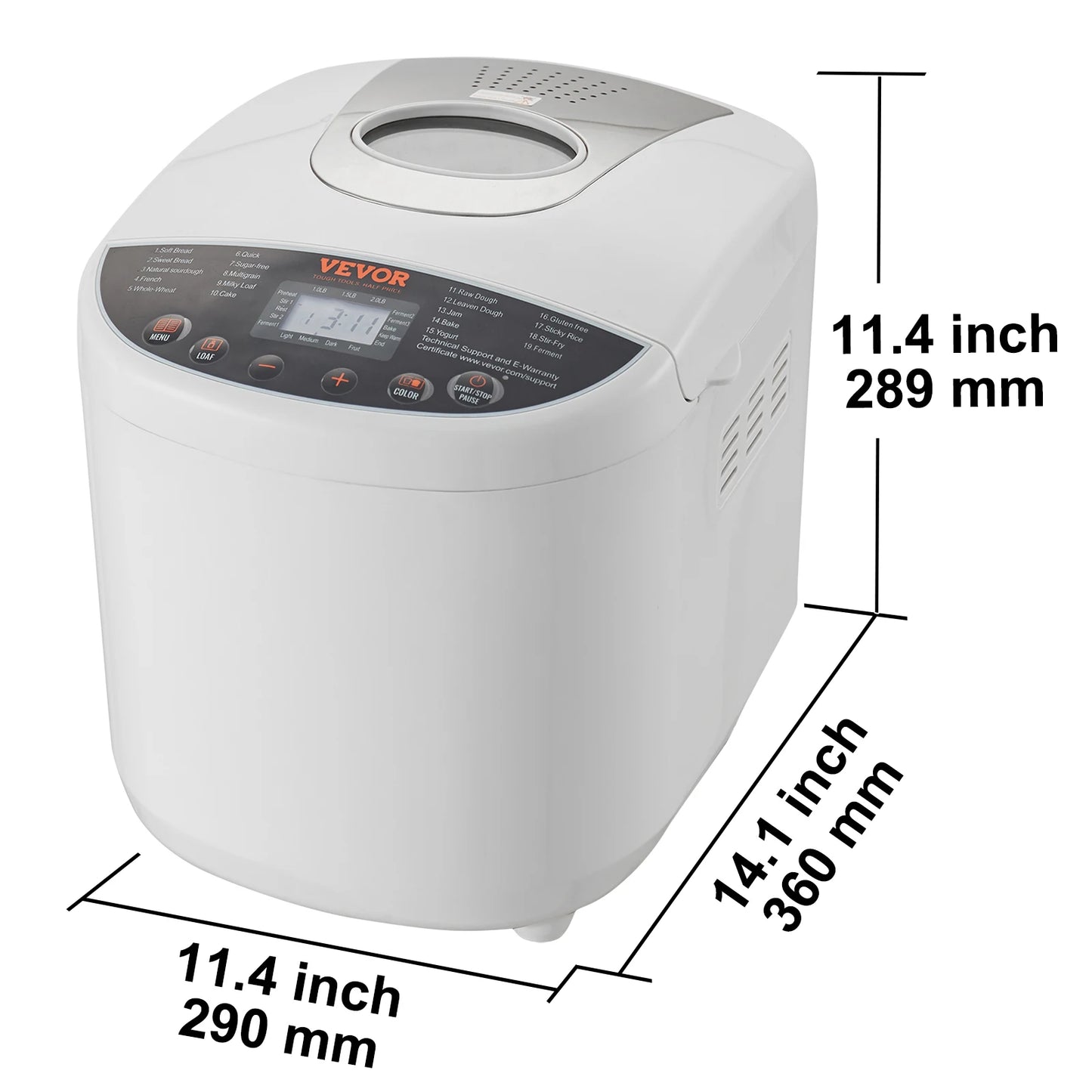SucceBuy 15 In 1 Bread Maker Gluten Free Setting Automatic